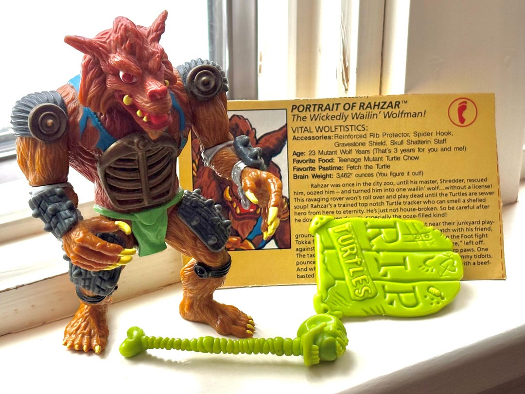 1991 Rahzar Teenage Mutant Ninja Turtles Action Figure Near