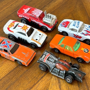 1970s-1980’s Matchbox Lesney, Hot Wheels, Ideal car lot (6 cars), played with condition