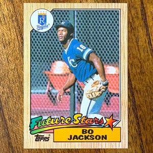 1987 Bo Jackson Topps baseball card #170, sharp corners, no creases
