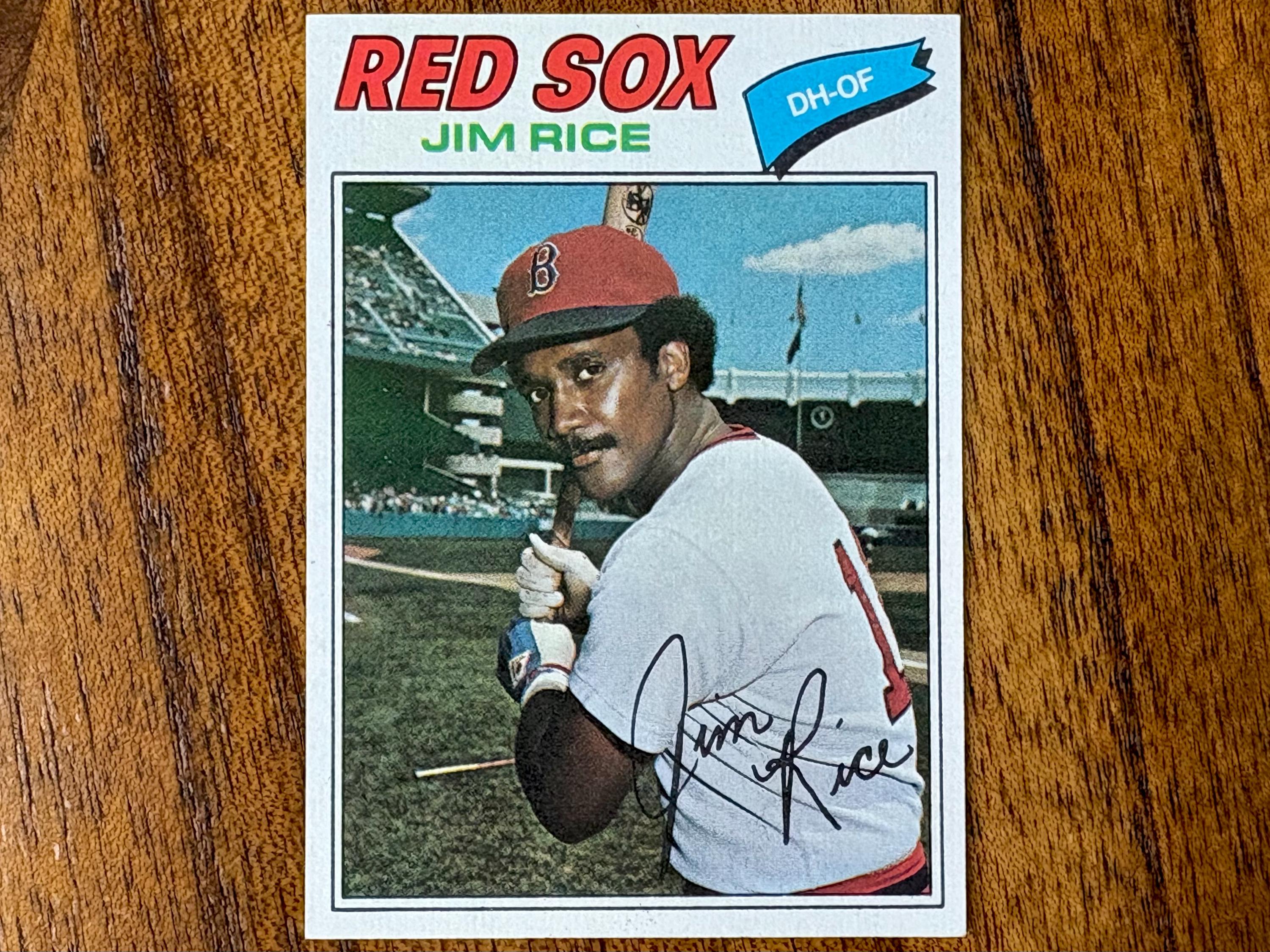 1977 Jim Rice Topps Baseball Card #60, Sharp Corners, No Creases 
