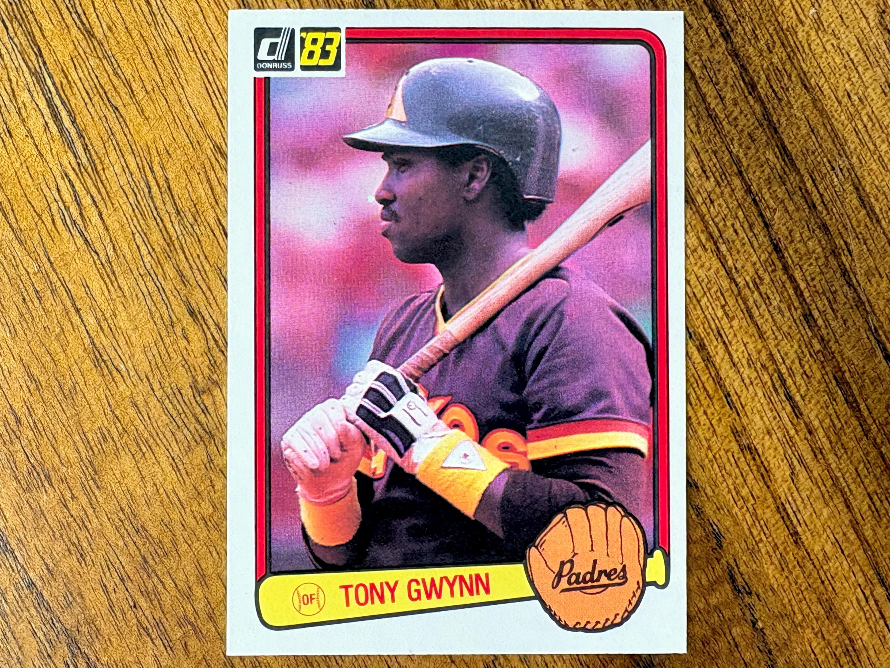 1983 Donruss Tony Gwynn RC Baseball Card #598, Sharp Corners, No 