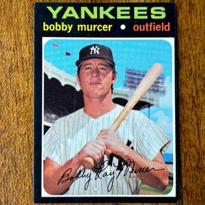 Carte de baseball Bobby Mercer High Number Topps 1971 # 635, sans plis