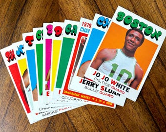 1971 Topps Basketball card lot (10 cards), Jo Jo White, Jerry Sloan