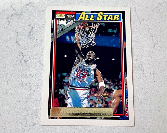 michael jordan topps all star card value