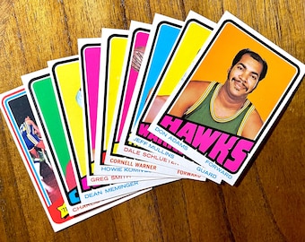 1972 Lot (9) Topps Basketball cards in High grade condition, sharp corners, no creases