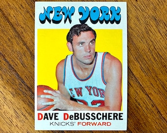 1971 Dave DeBusschere Topps Basketball card #107, sharp corners, no creases
