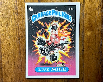 1985 Live Mike 53b Garbage Pail Kid Series 2 Card, Sharp