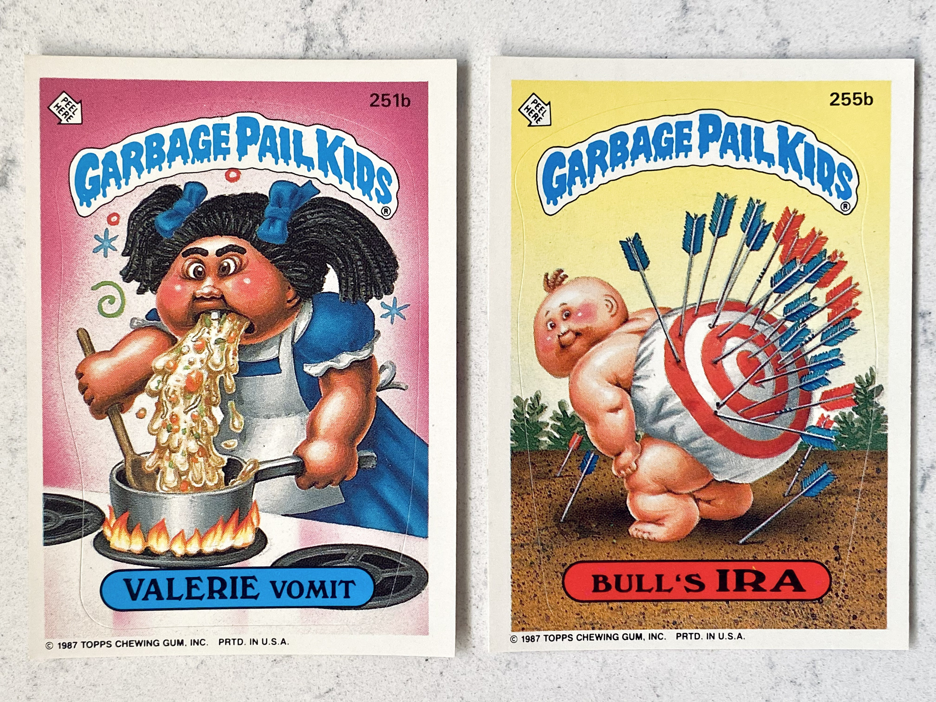 1987 Garbage Pail Kids (14 Cards) Series 7 Cards W/2