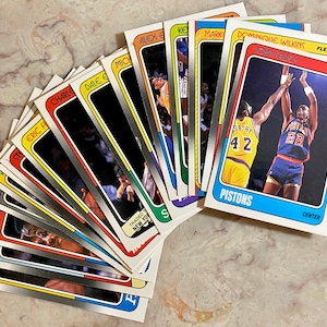 1988 Fleer Basketball lot (16) cartes, Dominique Wilkins, Mark Jackson, John Salley RC, Kevin McHale, grade supérieur, pas de plis