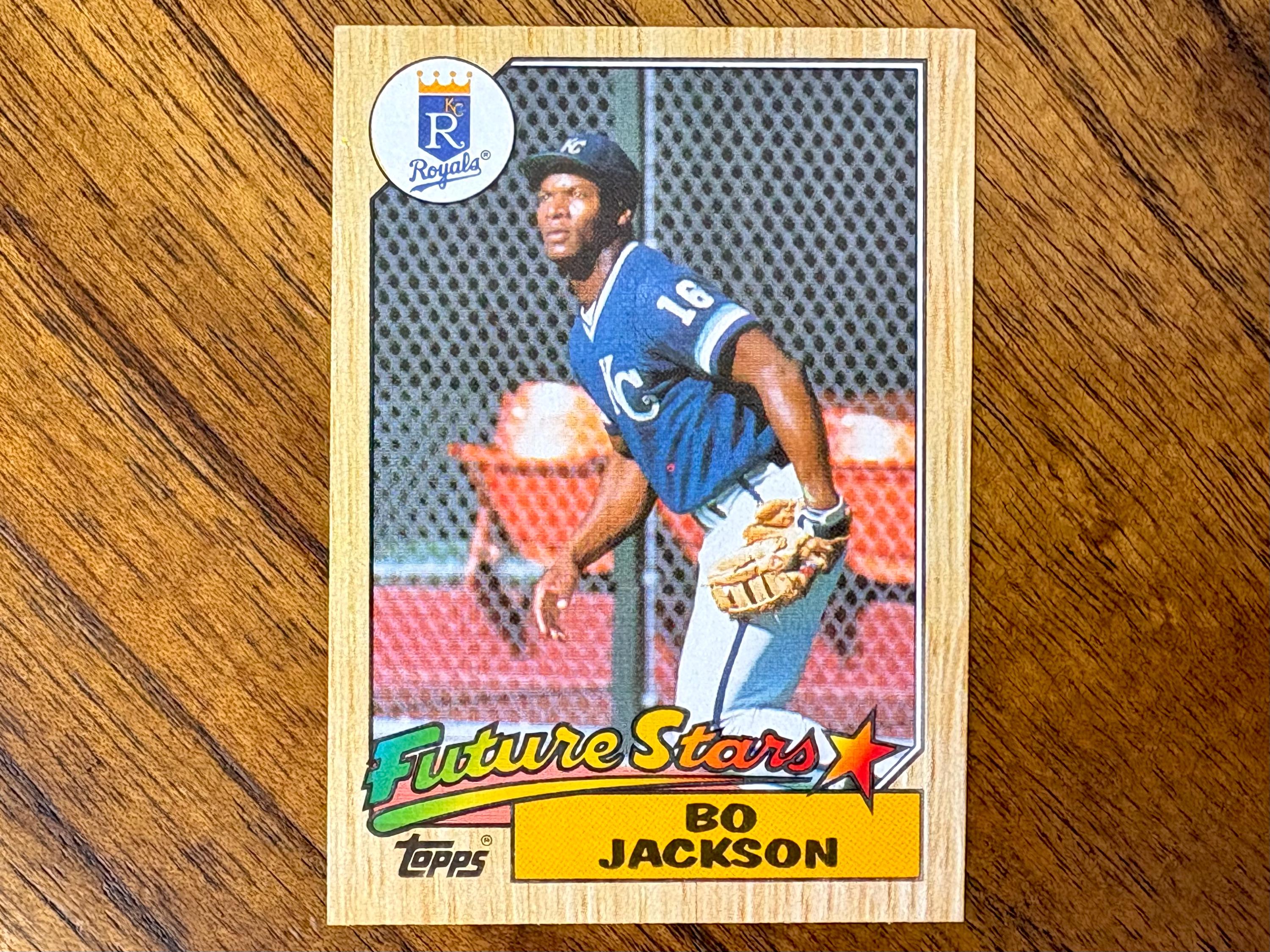 1987 Bo Jackson Topps Baseball Card #170, Sharper Corners, No Creases ...
