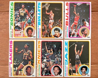 1978 Topps Basketball high grade lot (6 cards), Paul Silas, sharp corners, no creases