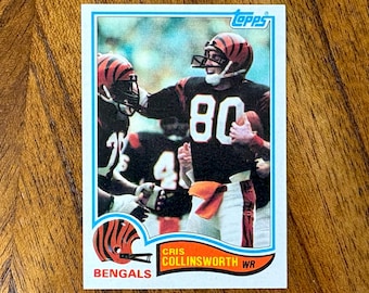 1982 Cris Collinsworth RC Topps football card #44, sharp corners, no creases C2
