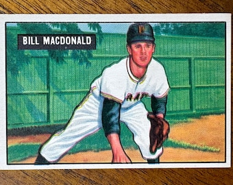 1951 Bill MacDonald Bowman Baseball card #239, sharper corners, no creases