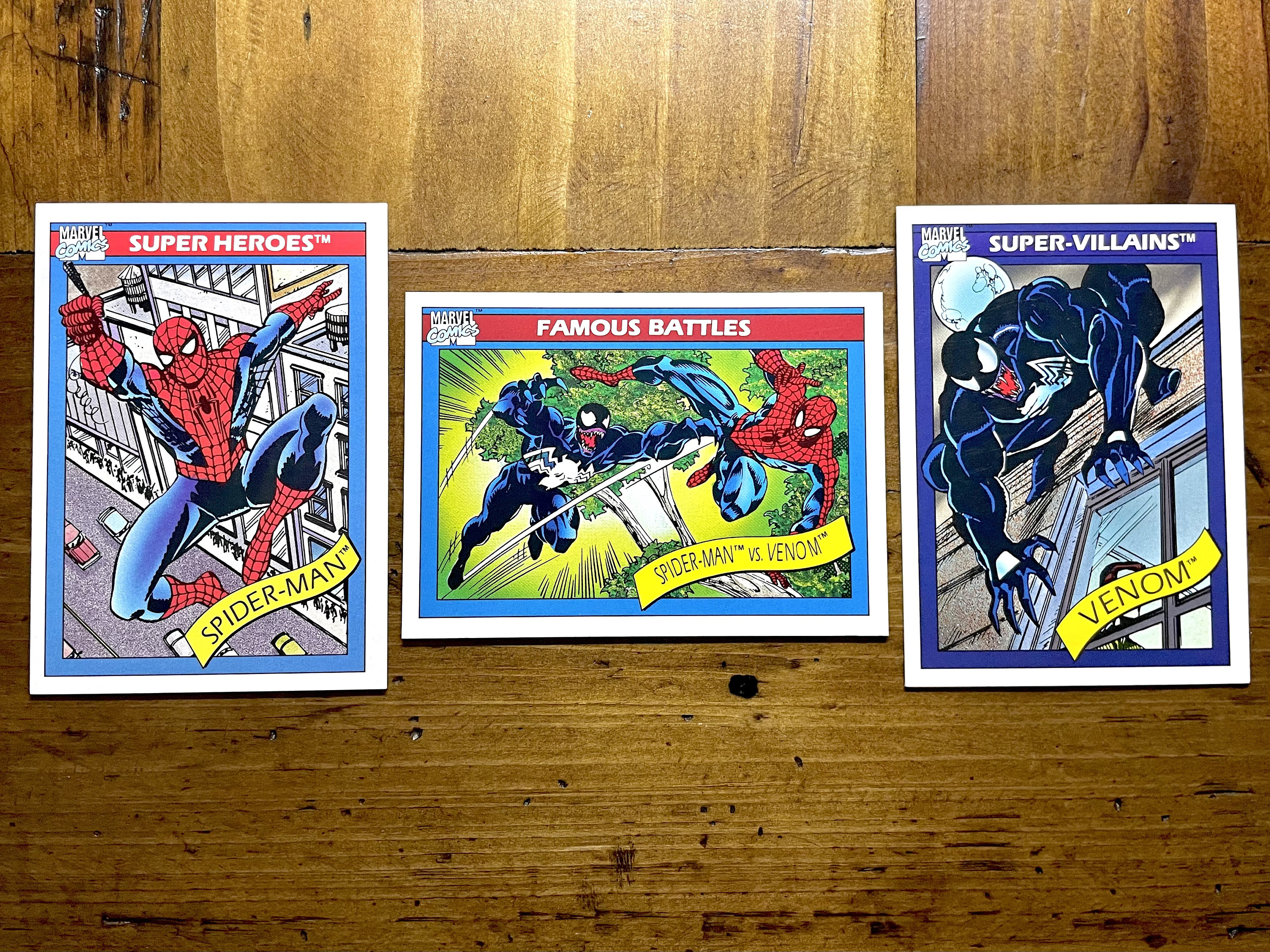 1990 Spider-man/venom Marvel Impel Comic Cards 3 Cards - Etsy