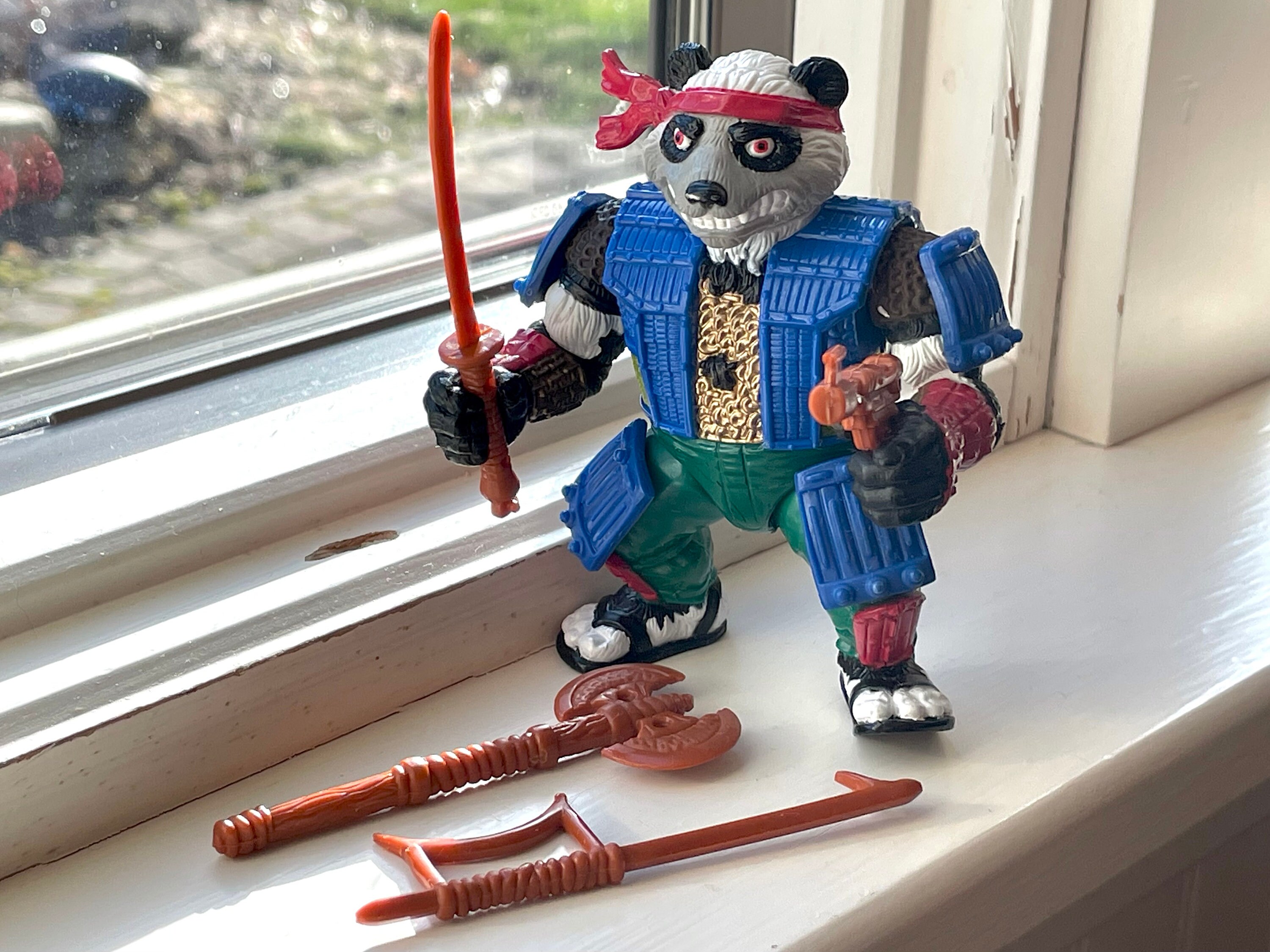 1990 Teenage Mutant Ninja Turtles Panda Kahn Complete Action