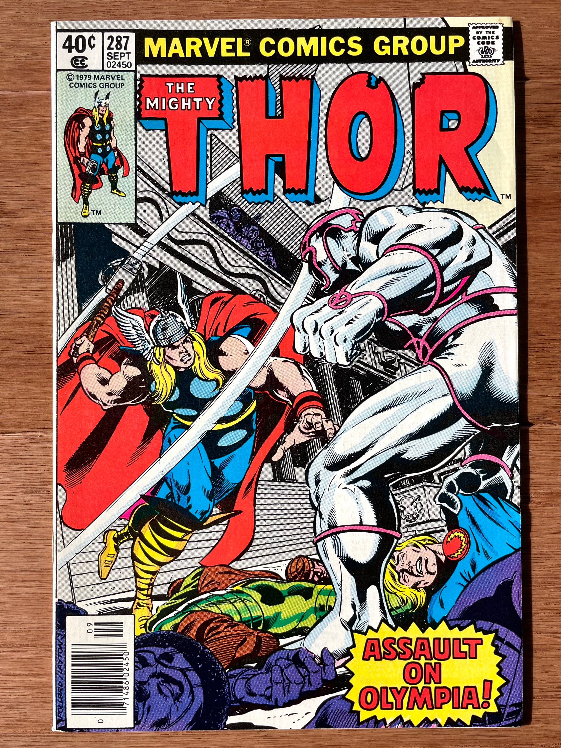1978 Marvel Thor Issue #287, Assault on Olympia, Thor, Marvel