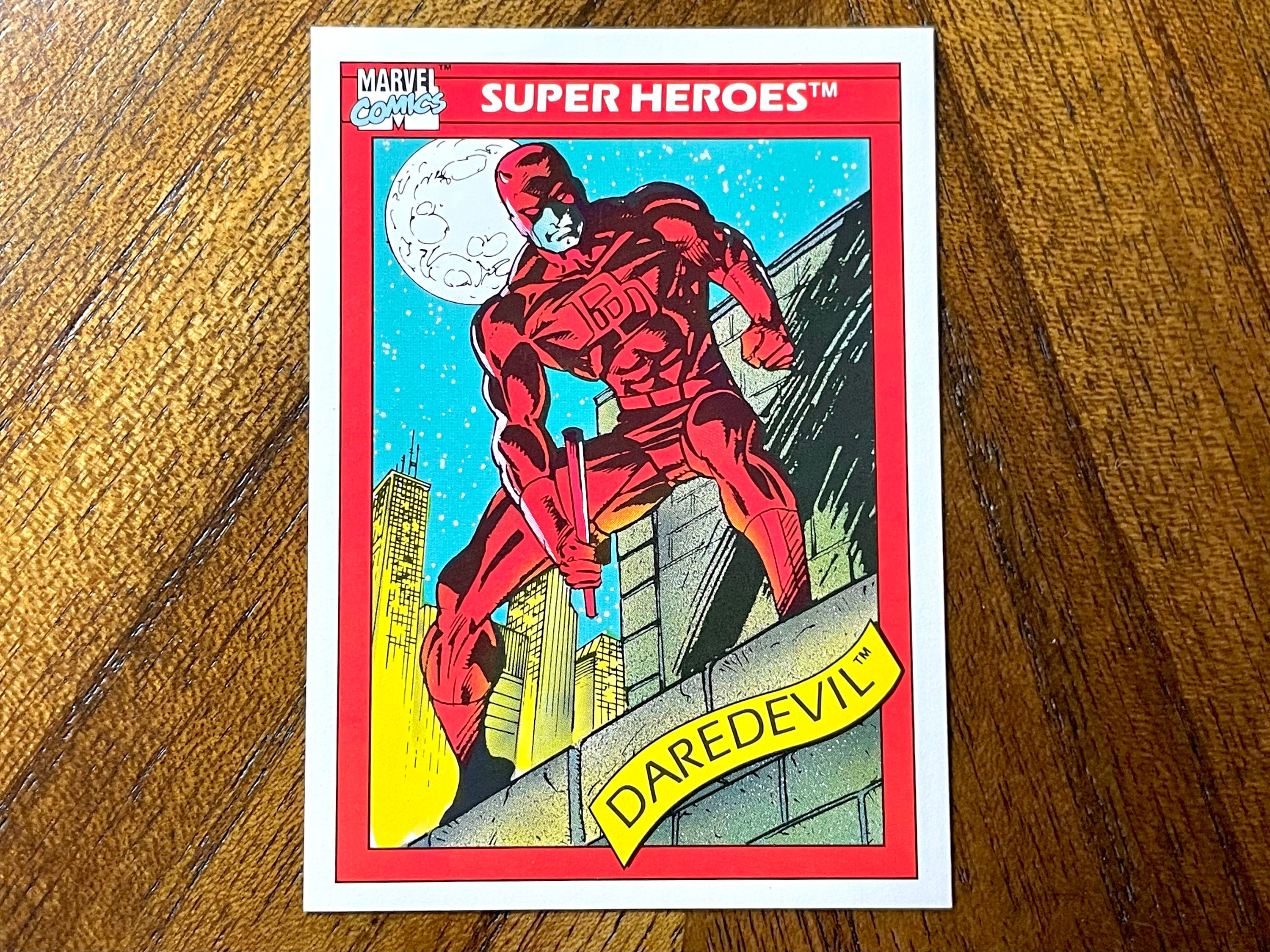 1990 Daredevil Marvel Comic Card #4, Sharp Corners, No