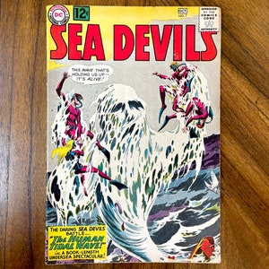 1962 Sea Devils issue #7, The Human Tidal Wave, Silver Age comic