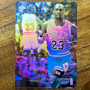 1991 Michael Jordan Upper Deck MVP Hologram Basketball Card, Sharp