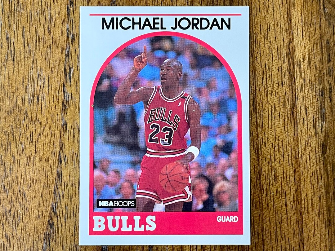 1989 Michael Jordan Hoops Basketball Card 200, Sharp Corners, No
