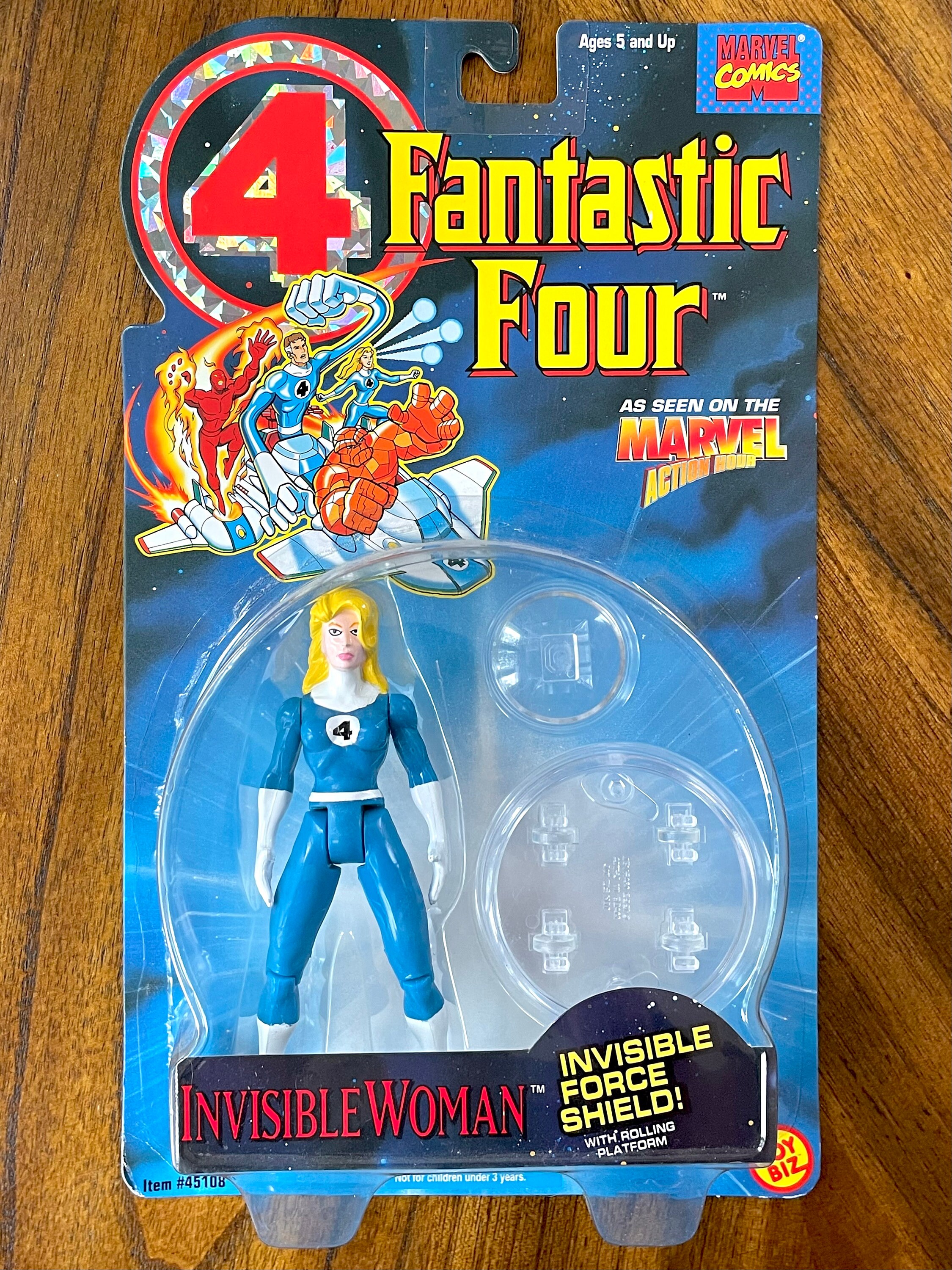 1994 Fantastic Four Invisible Woman Toy Biz Action Figure Unopened