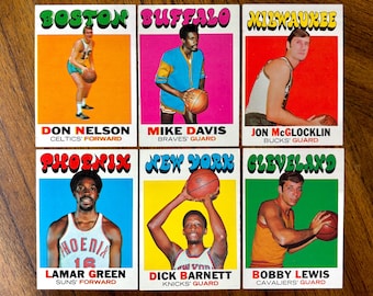 1971 Topps Basketball card lot (6 cards), sharper corners, no creases, Don Nelson