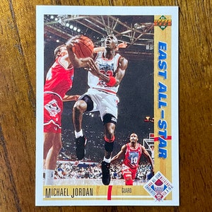 1991 Michael Jordan Upper Deck All-Star Basketball card #69, sharp corners, no creases, Chicago Bulls fan