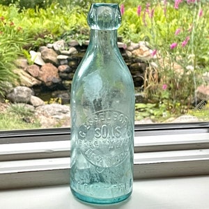 1800’s Blob Top Soda Bottle, C. Esselborn’s Sons, New York, no chips or cracks