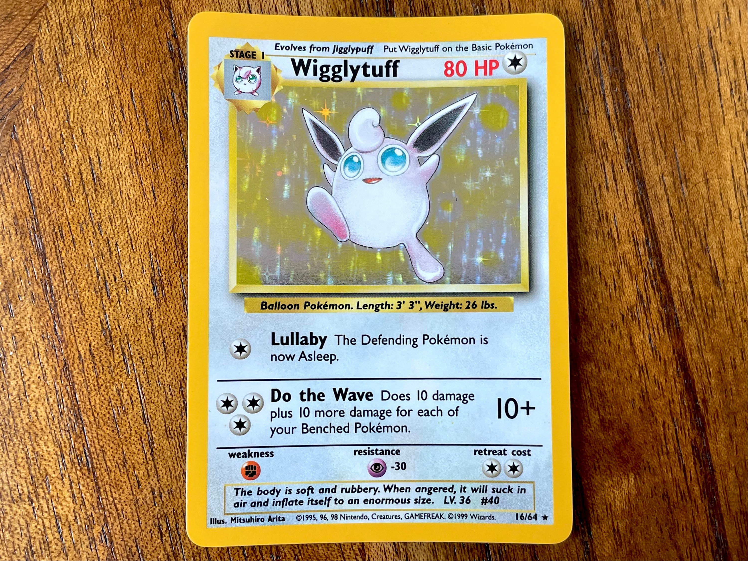1999 Wigglytuff Jungle No Symbol Holo Pokemon Card #16/64, High Grade, No  Creases - Etsy