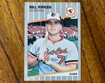 1989 Fleer #616 Bill Ripken FF Error Card Print | Baseball Card