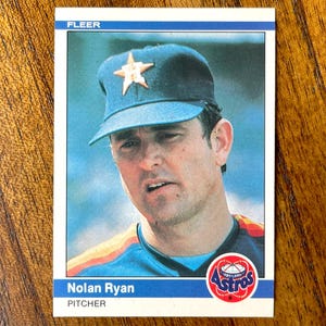 1984 Nolan Ryan Fleer Baseball card #239, sharp corners, no creases