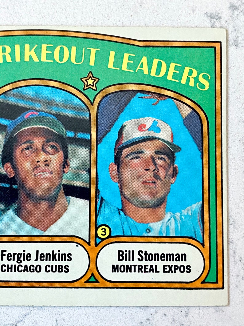 1972 NL Strikeout Leaders & AL RBI Leaders in Beautiful Etsy
