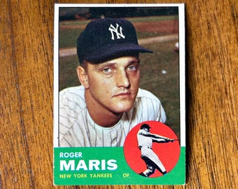1963 Topps Roger Maris baseball card #120, no creases
