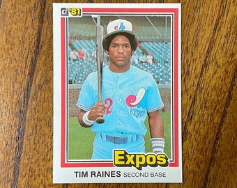 Tim Raines 1981 Donruss #538 PSA NM-MT 8 Card