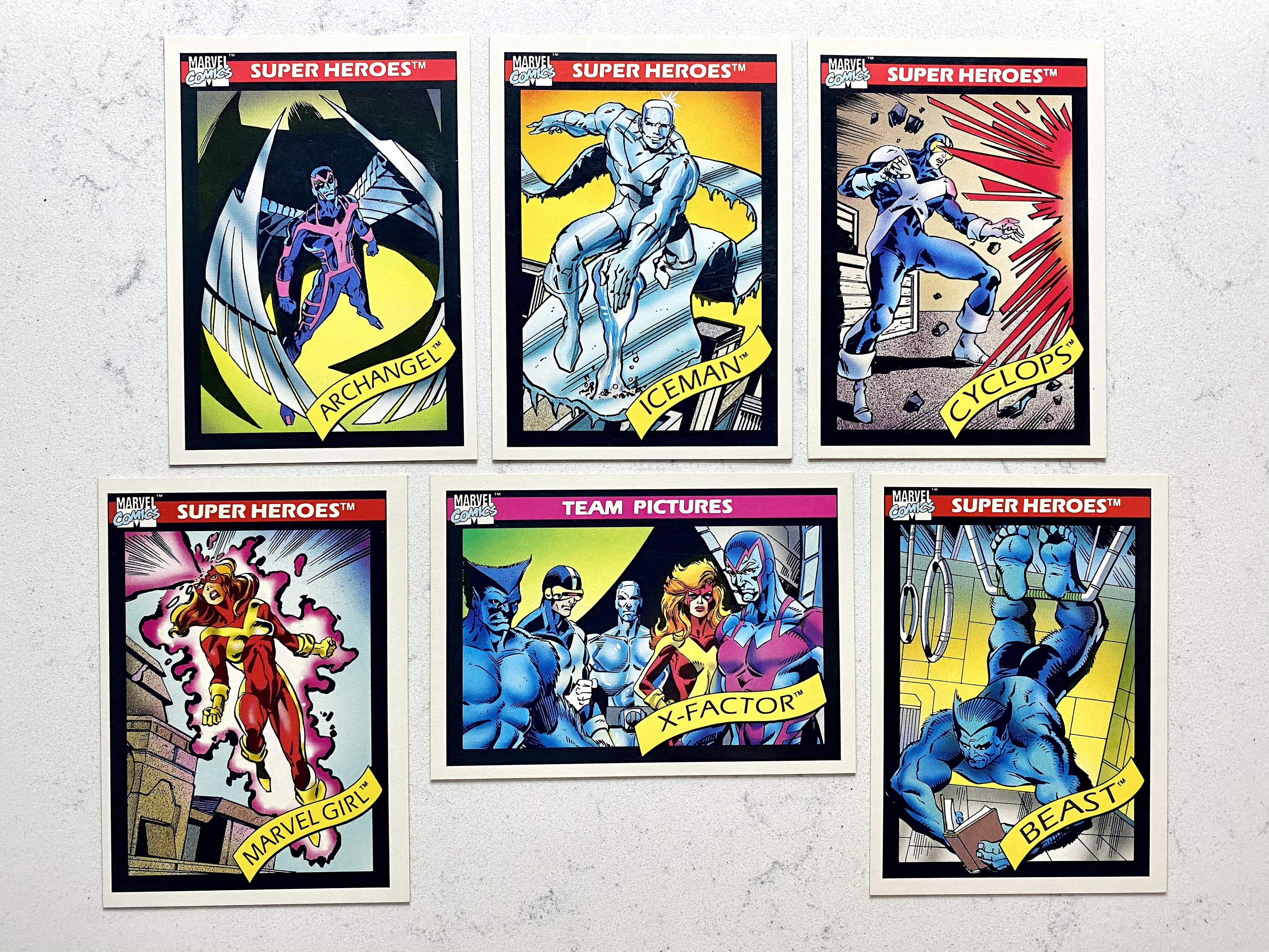 1990 X-factor Marvel Impel Comic Card Lot 6 Cards No - Etsy New Zealand