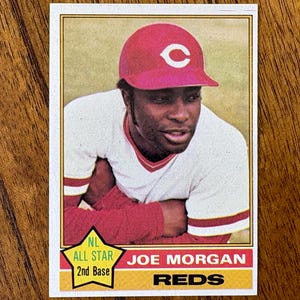 1976 Joe Morgan Topps Baseball Card #420, sharp corners, no creases