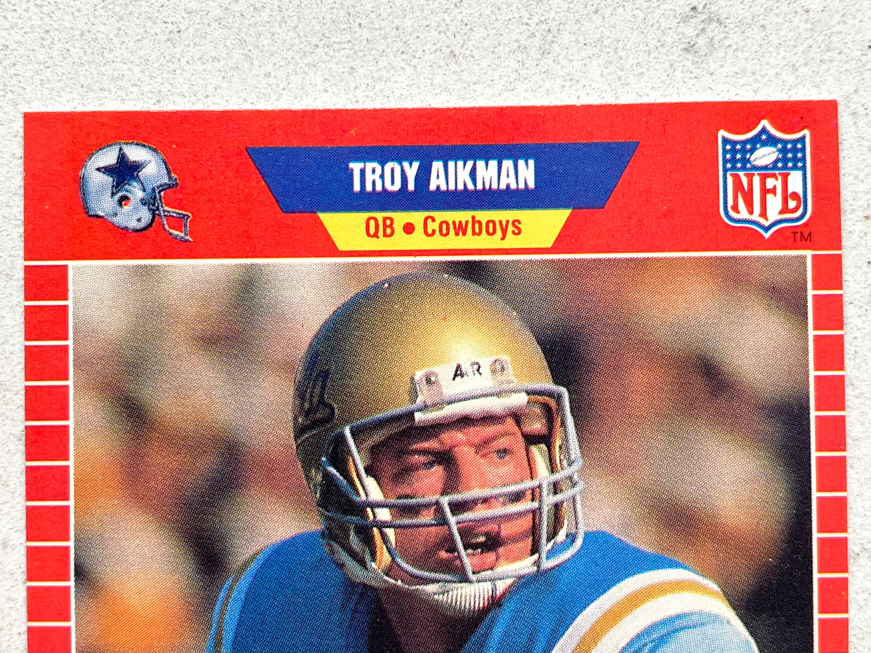 1989 Troy Aikman RC Pro Set Football Card In Near Perfect Etsy UK