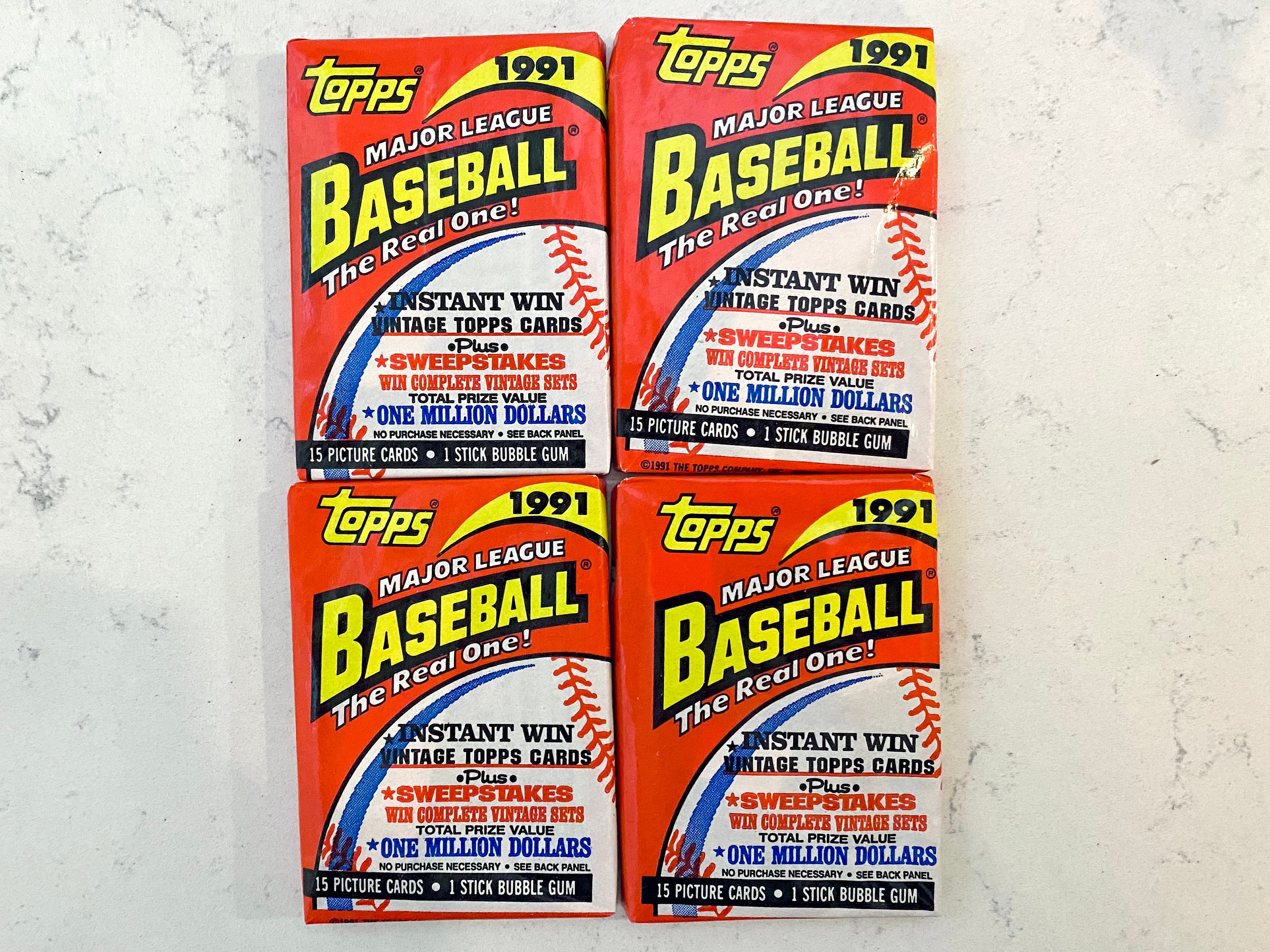 1991 Topps 4 Unopened Baseball Card Packs Ken Griffey Jr. - Etsy