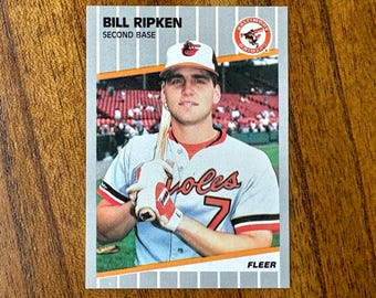 1989 Billy Ripken Orioles F-face Fleer #616 Vintage Baseball Card