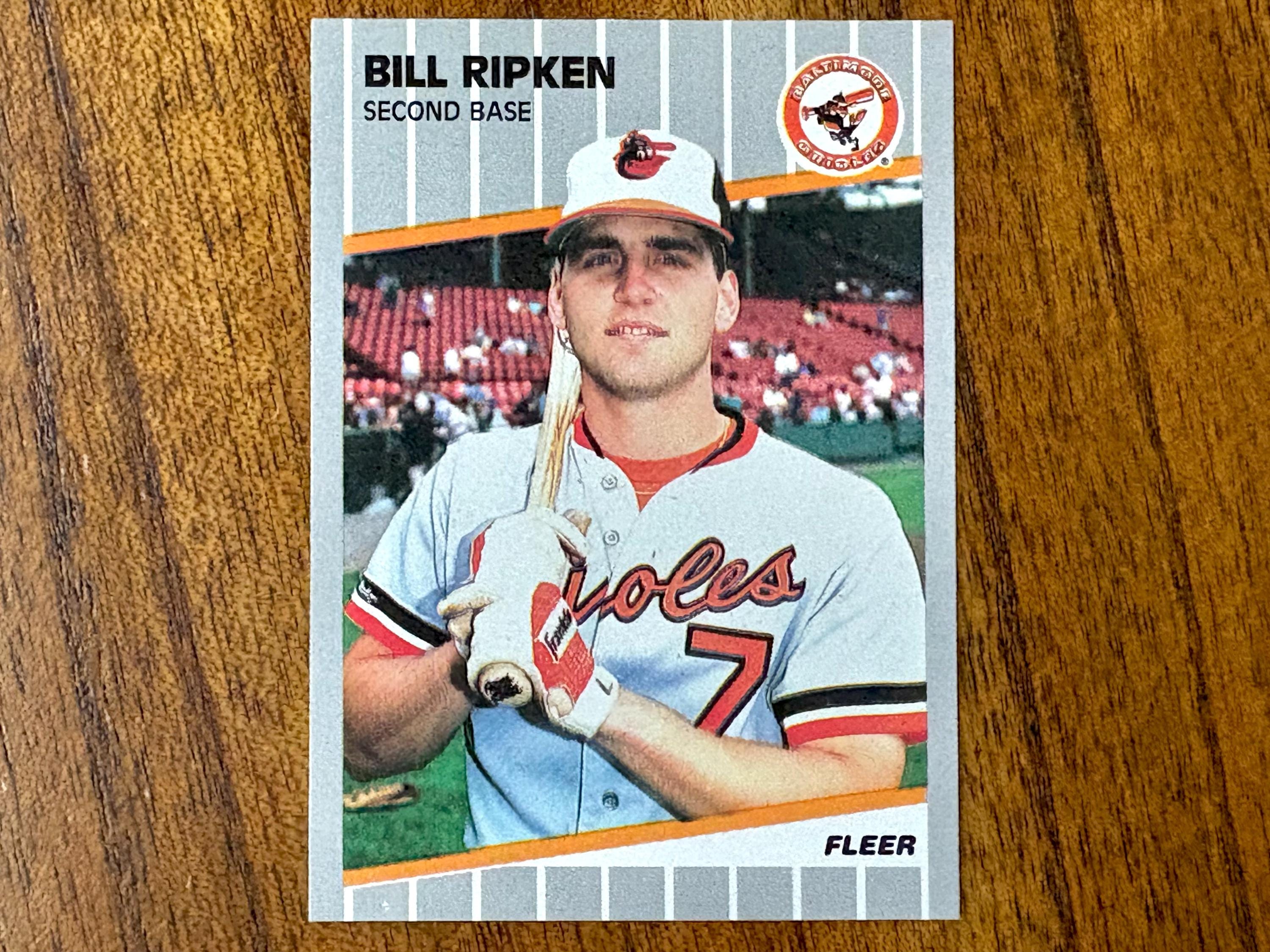 1989 Bill Ripken Black Scribble Error Variant Fleer Baseball Card #616 ...