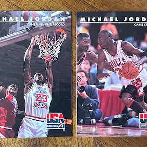1992 Michael Jordan Skybox USA Basketball cards, Chicago Bulls fan, sharp corners, no creases