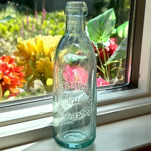1800’s W.A. French & Co. blob top soda bottle, round bottom, no chips or cracks, Red Bank, NJ