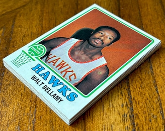 1973 Topps Basketball Lot (12 cards), sharp corners, 11 no creases, high grade cards, Walt Bellamy