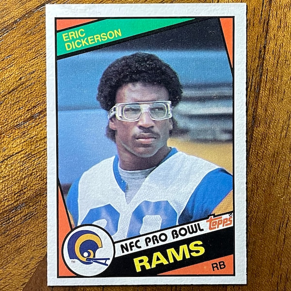 1984 Eric Dickerson RC Topps Football #280, sharp corners, no creases C2