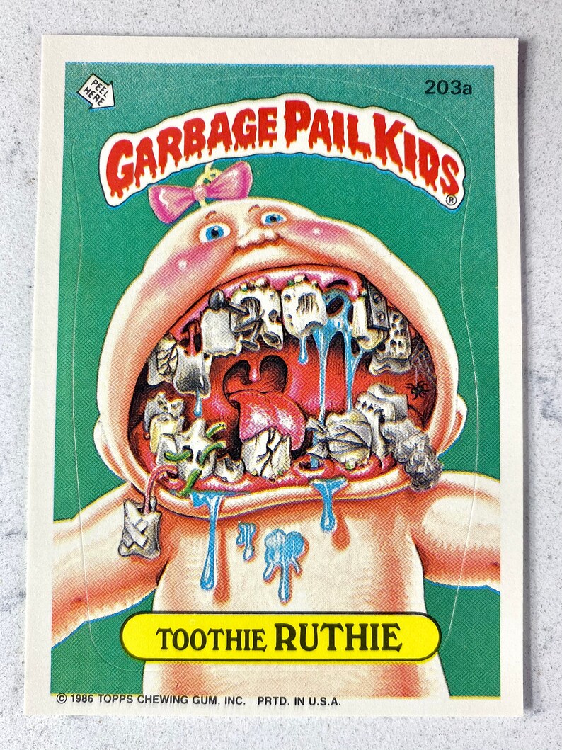 1986 Garbage Pail Kids Series 5 Cards 5 With Original Etsy