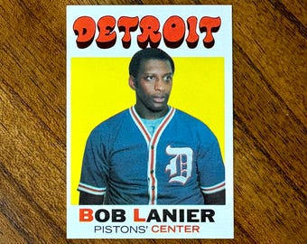1971 Bob Lanier RC Topps Basketball card #63, sharp corners, no creases