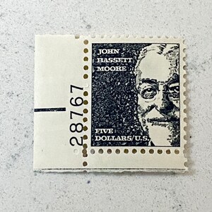 1966 John Bassett Moore Vintage Stamp - No. 1295