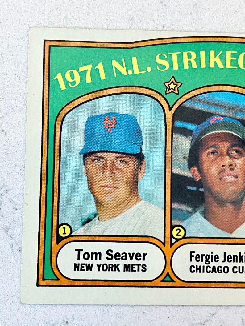 1972 NL Strikeout Leaders & AL RBI Leaders in Beautiful Etsy