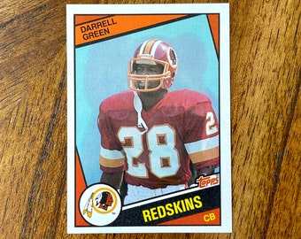 1984 Darrell Green RC Topps Football Card #380, sharp corners, no creases