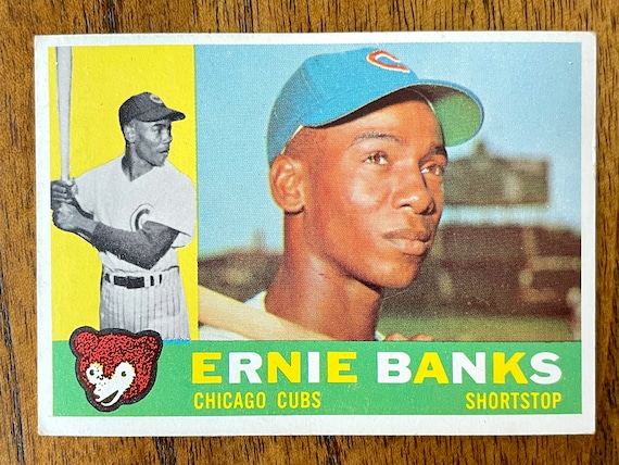 1960 Ernie Banks Topps Baseball Card 10 No Creases TC 